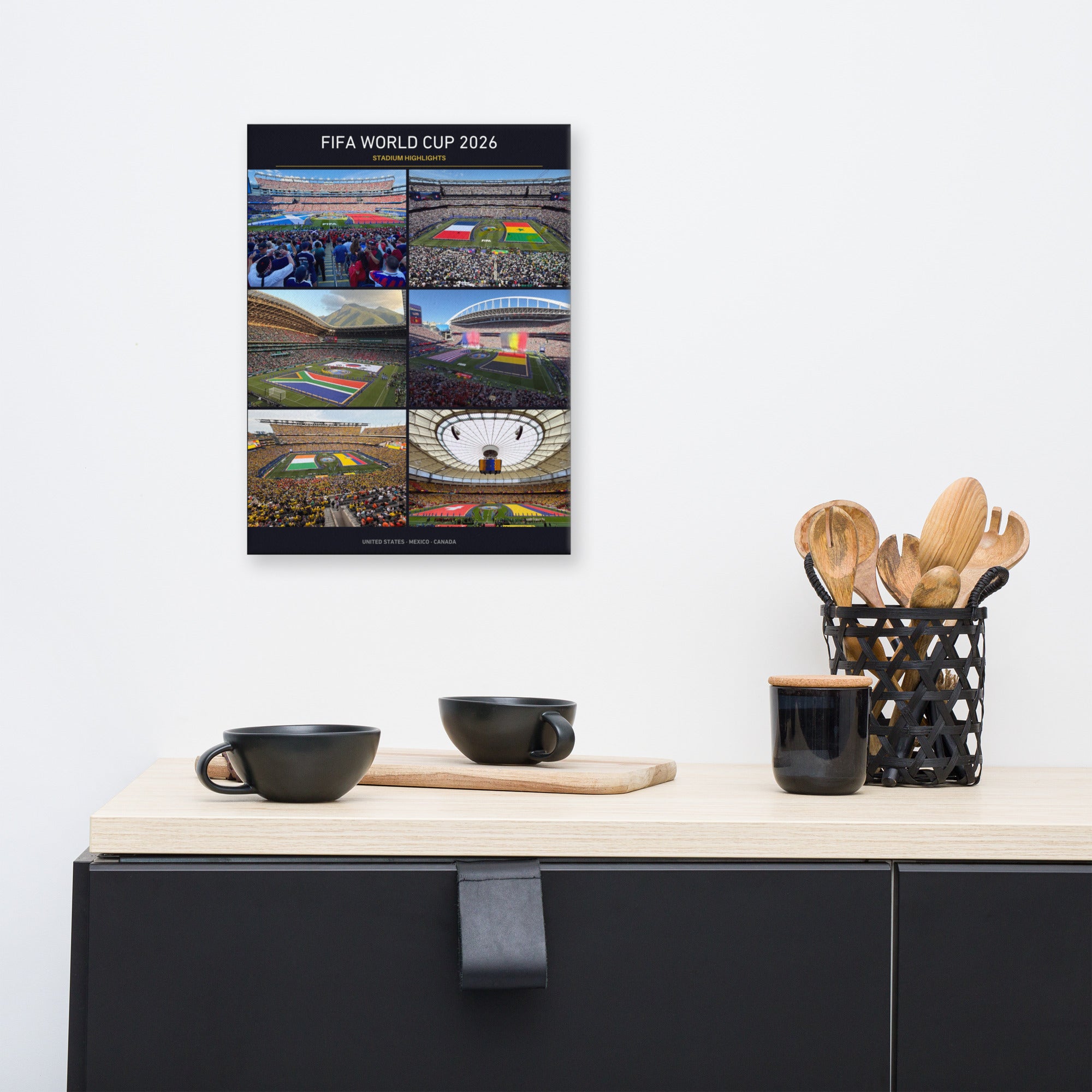 2026 World Cup Canvas- 6 GAMES (12x16) – Stadium Vagabond