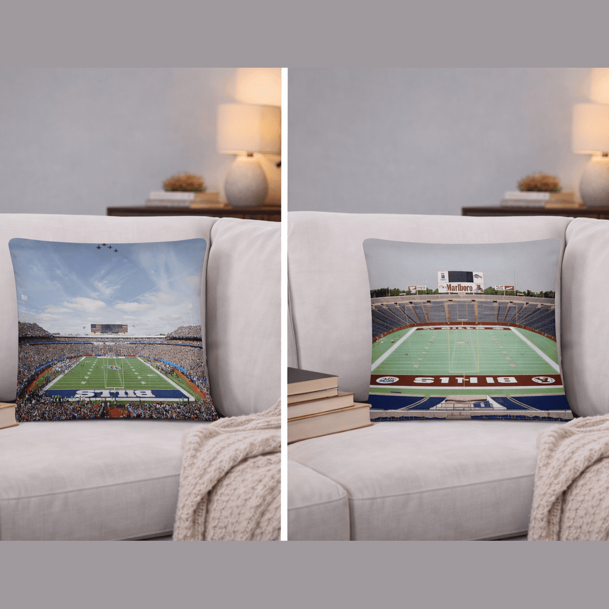 Buffalo Bills Pillow - Saying Goodbye to Highmark Stadium - Stadium Vagabond