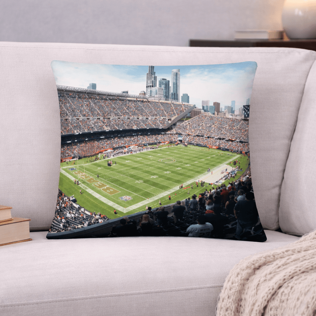 Chicago Bears Pillow - Stadium Vagabond