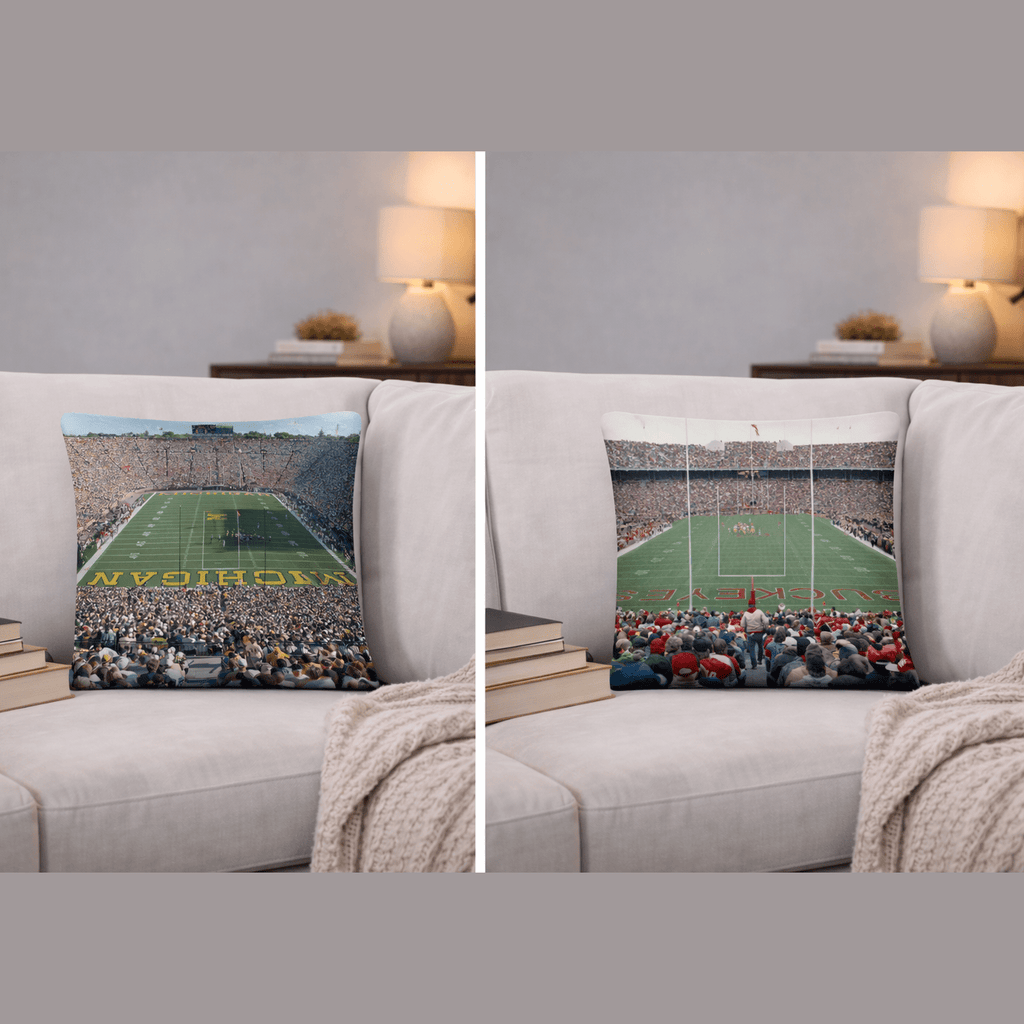 House-Divided Ohio State Buckeyes vs Michigan Wolverines Pillow