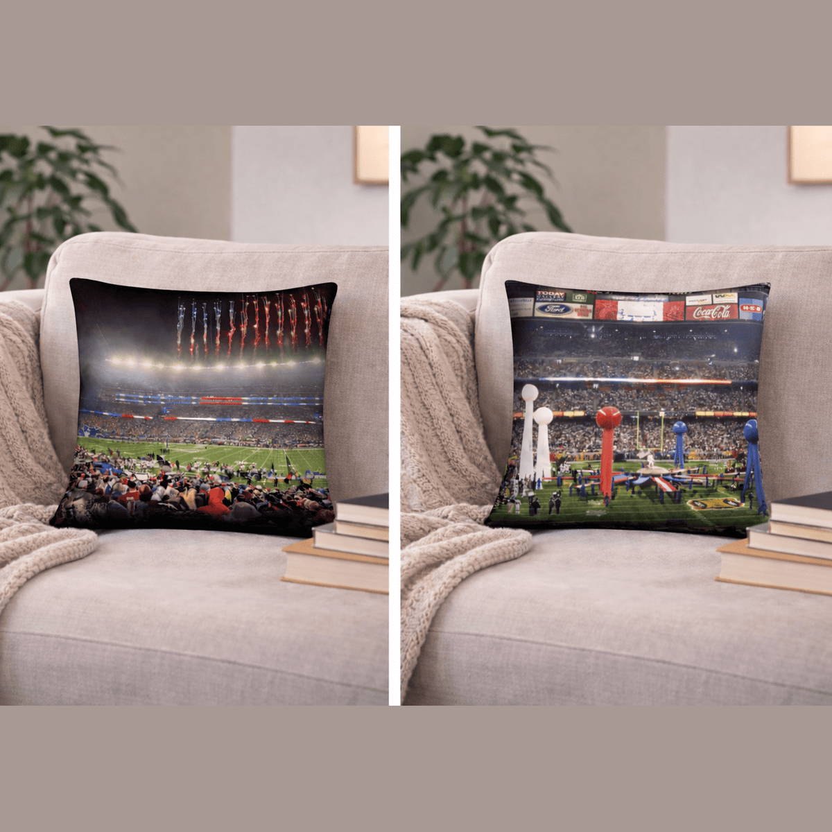 New England Patriots Double - Sided Pillow - Stadium Vagabond