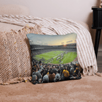 Northwestern Football at Wrigley Field Pillow - Stadium Vagabond