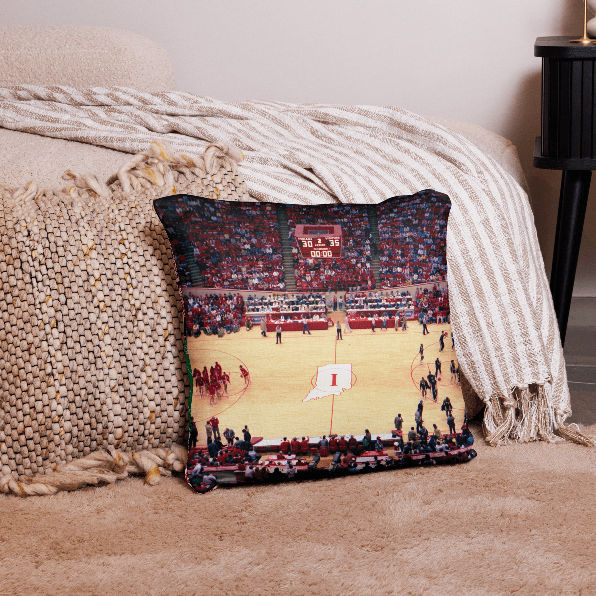 Indiana University Hoosiers Retro Pillow - Stadium Vagabond
