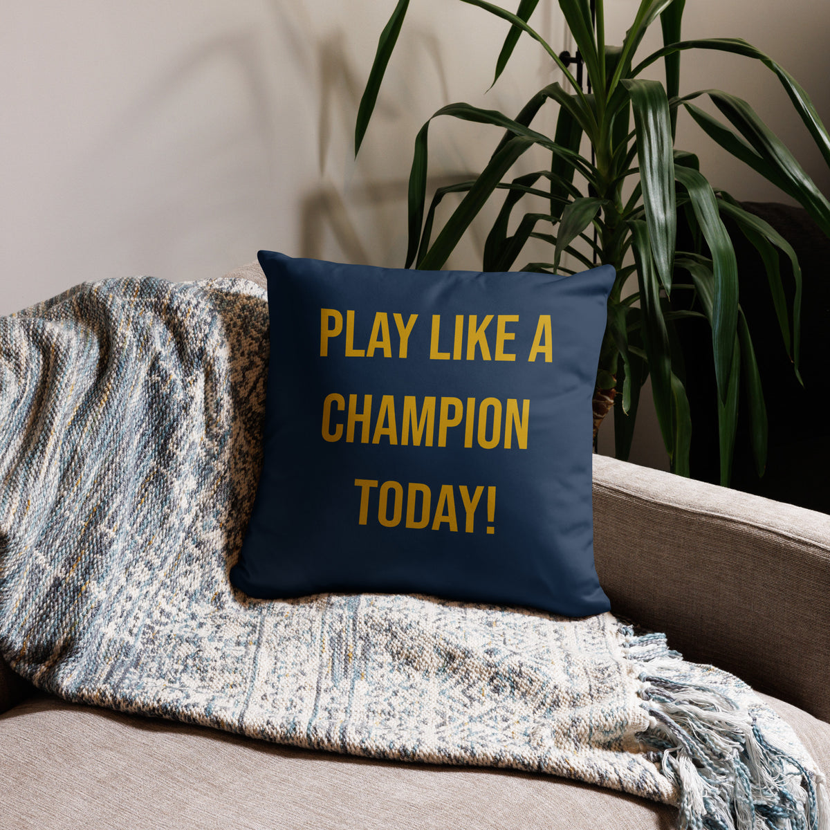 CUSTOMIZABLE Notre Dame Fighting Irish Basketball Pillow - Stadium Vagabond