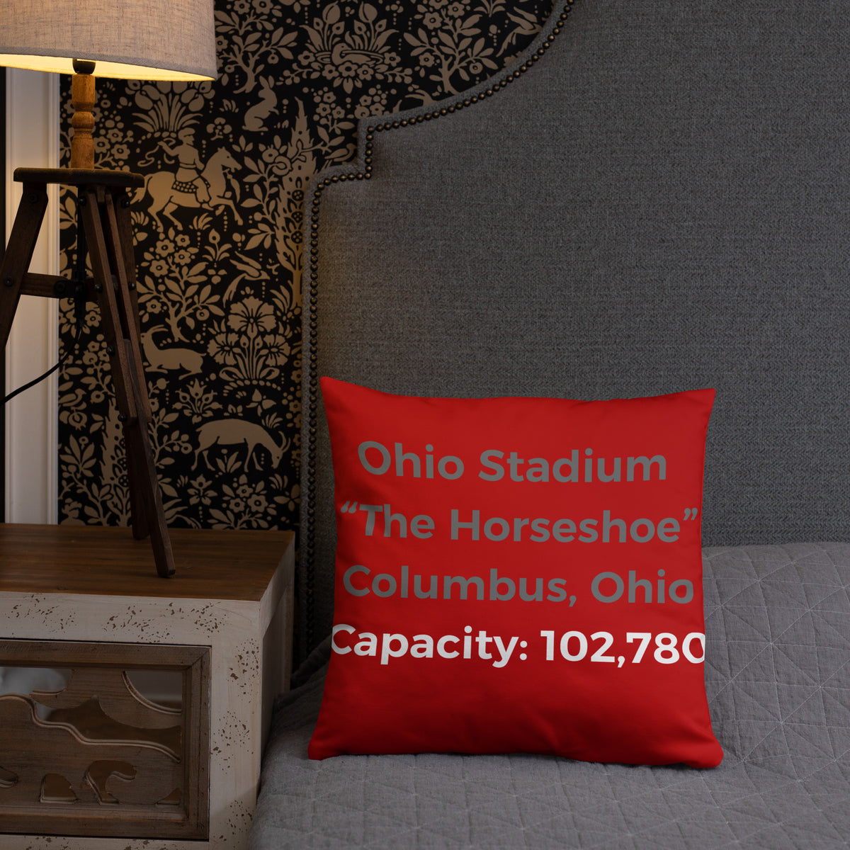 Ohio State Buckeyes "The Horseshoe" Pillow - Stadium Vagabond