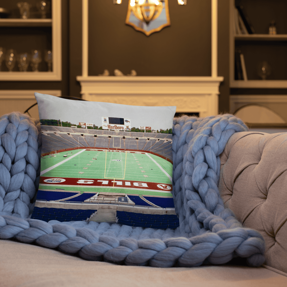 Buffalo Bills Pillow - Saying Goodbye to Highmark Stadium - Stadium Vagabond