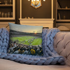 Northwestern Football at Wrigley Field Pillow - Stadium Vagabond