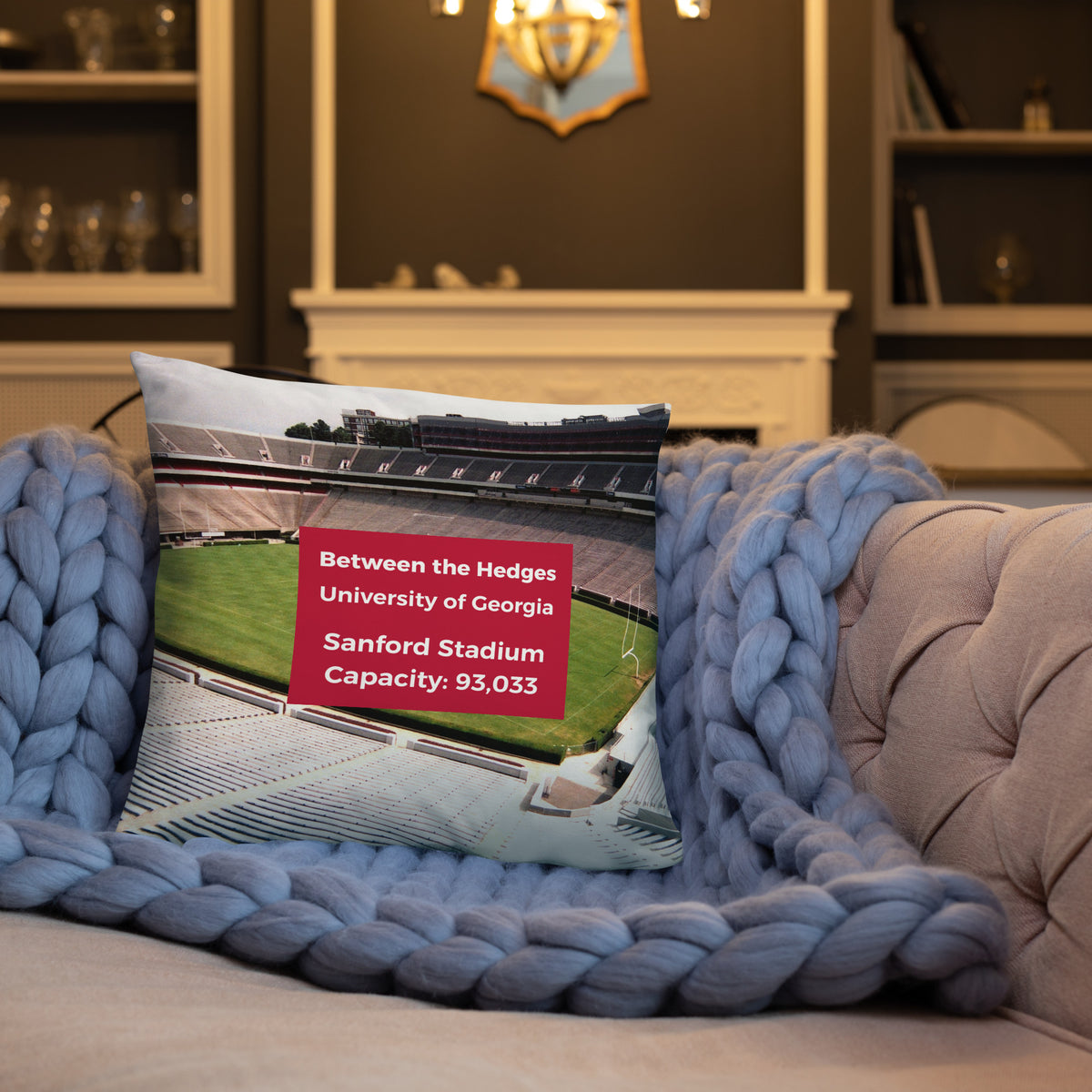 University of Georgia Bulldogs Pillow - Stadium Vagabond