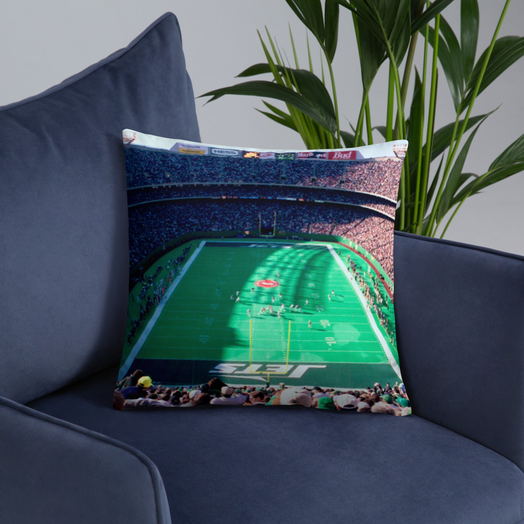 I ❤️ New York - Yankees and Jets Pillow - Stadium Vagabond