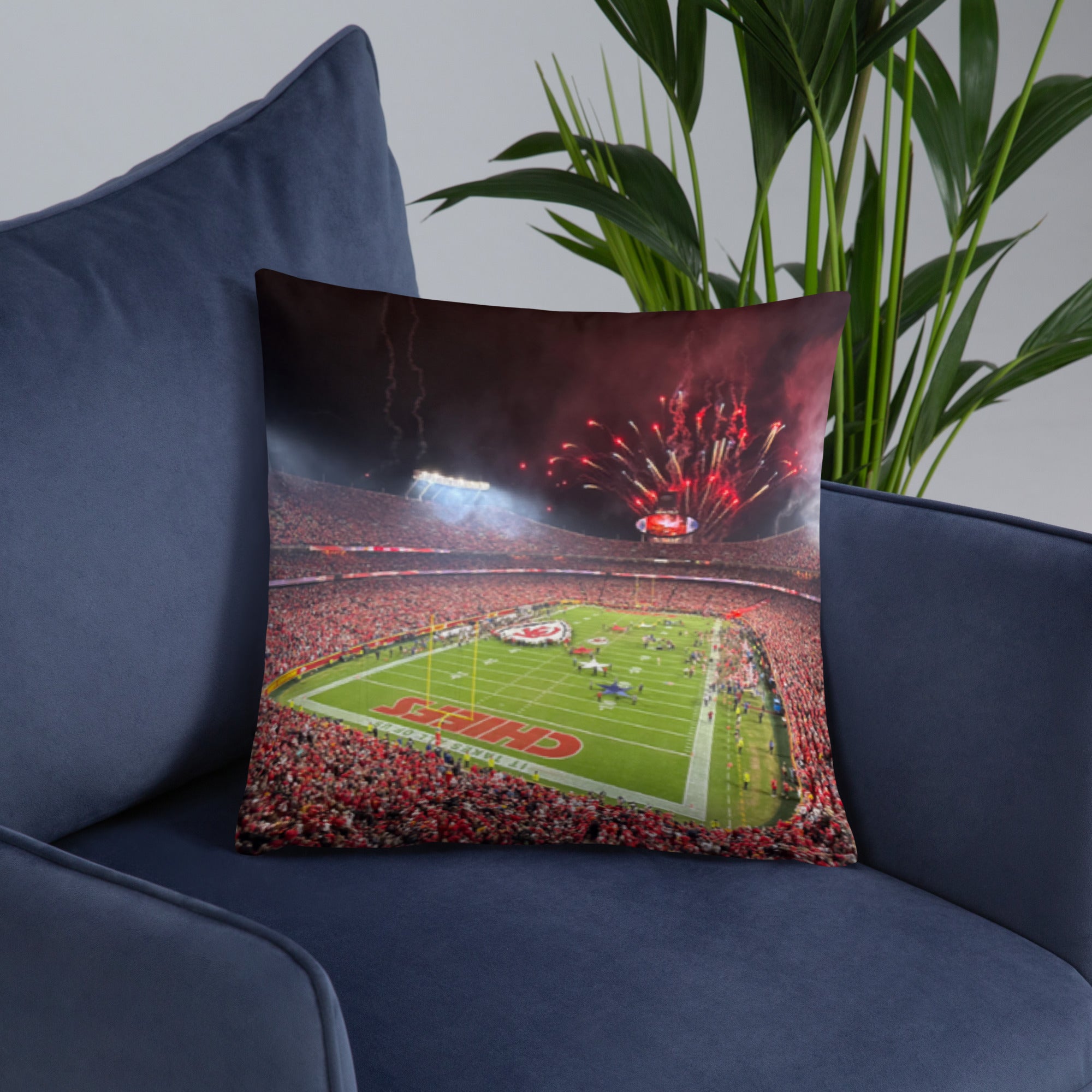 Arrowhead Stadium - Home of the Kansas City Chiefs Double - Sided Pillow - Stadium Vagabond