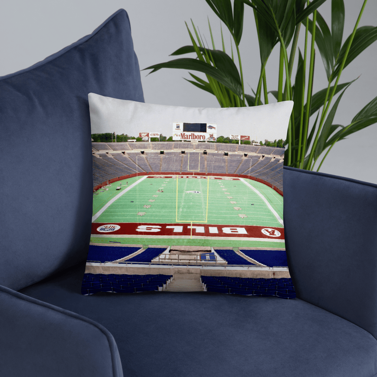 Buffalo Bills Pillow - Saying Goodbye to Highmark Stadium - Stadium Vagabond