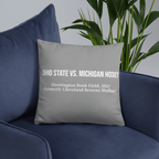 Ohio State vs. Michigan Hockey in Cleveland Pillow - Stadium Vagabond