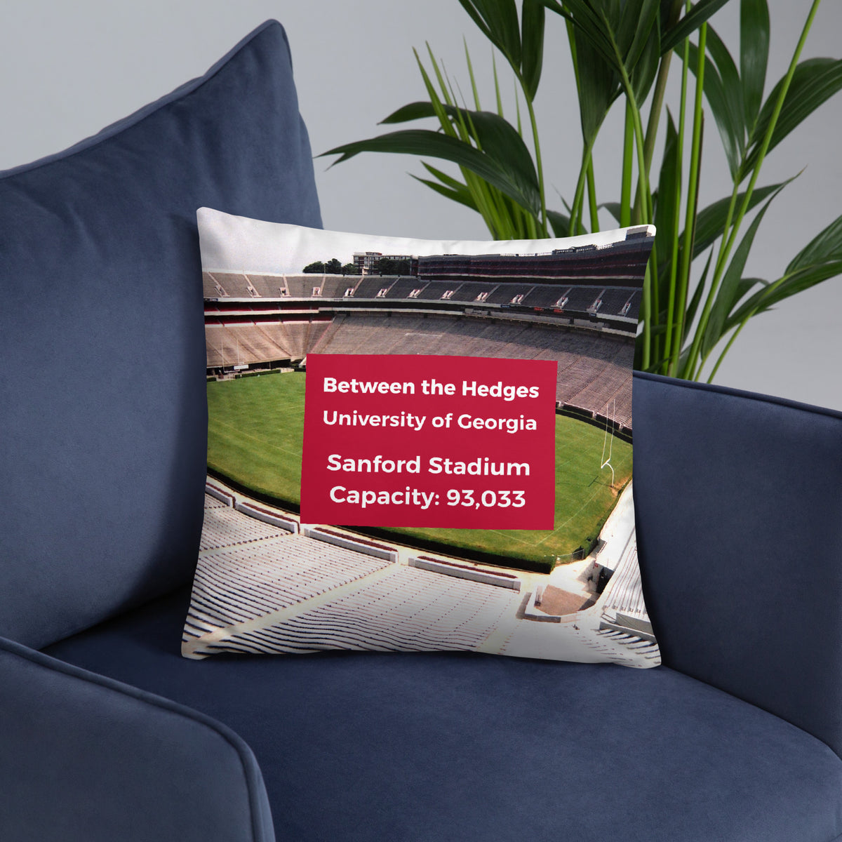 University of Georgia Bulldogs Pillow - Stadium Vagabond