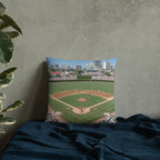 Chicago Cubs Wrigley Field Double - Sided Pillow - Stadium Vagabond