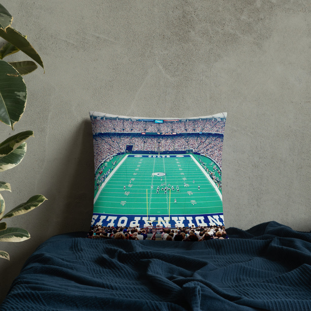 Lucas Oil Stadium - Home of the Indianapolis Colts Double - Sides Pillow - Stadium Vagabond