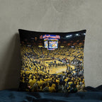 Michigan Wolverines Maize Out - Football and Basketball Double - Sided Pillow - Stadium Vagabond