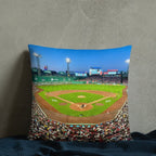 House - Divided Red Sox vs Yankees Pillow - Stadium Vagabond