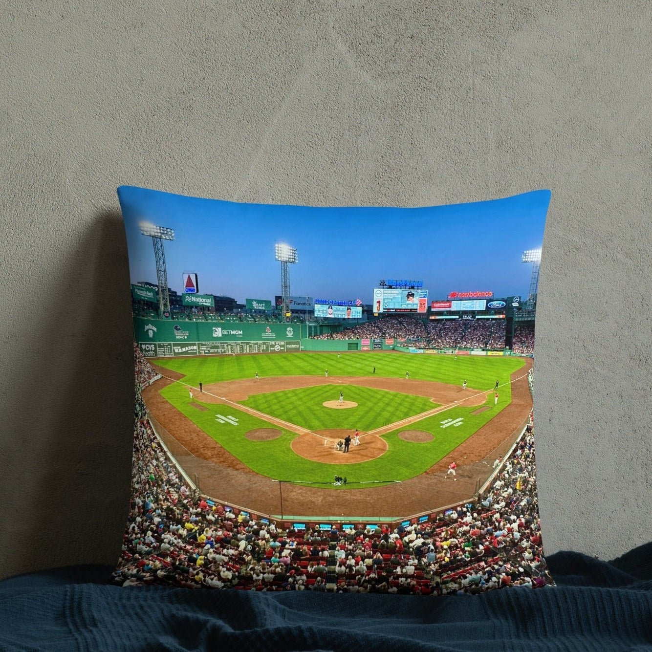House - Divided Red Sox vs Yankees Pillow - Stadium Vagabond
