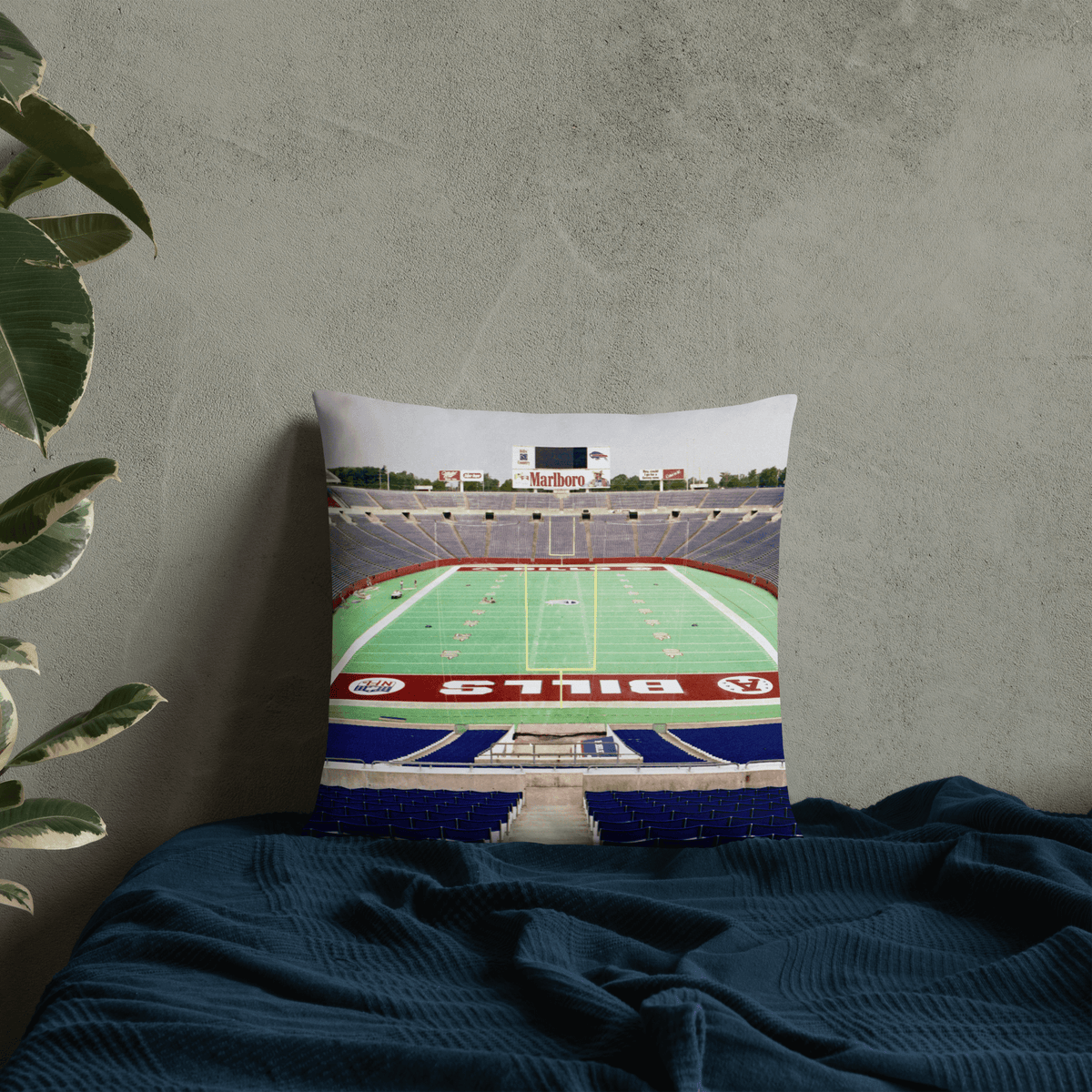 Buffalo Bills Pillow - Saying Goodbye to Highmark Stadium - Stadium Vagabond