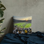Northwestern Football at Wrigley Field Pillow - Stadium Vagabond