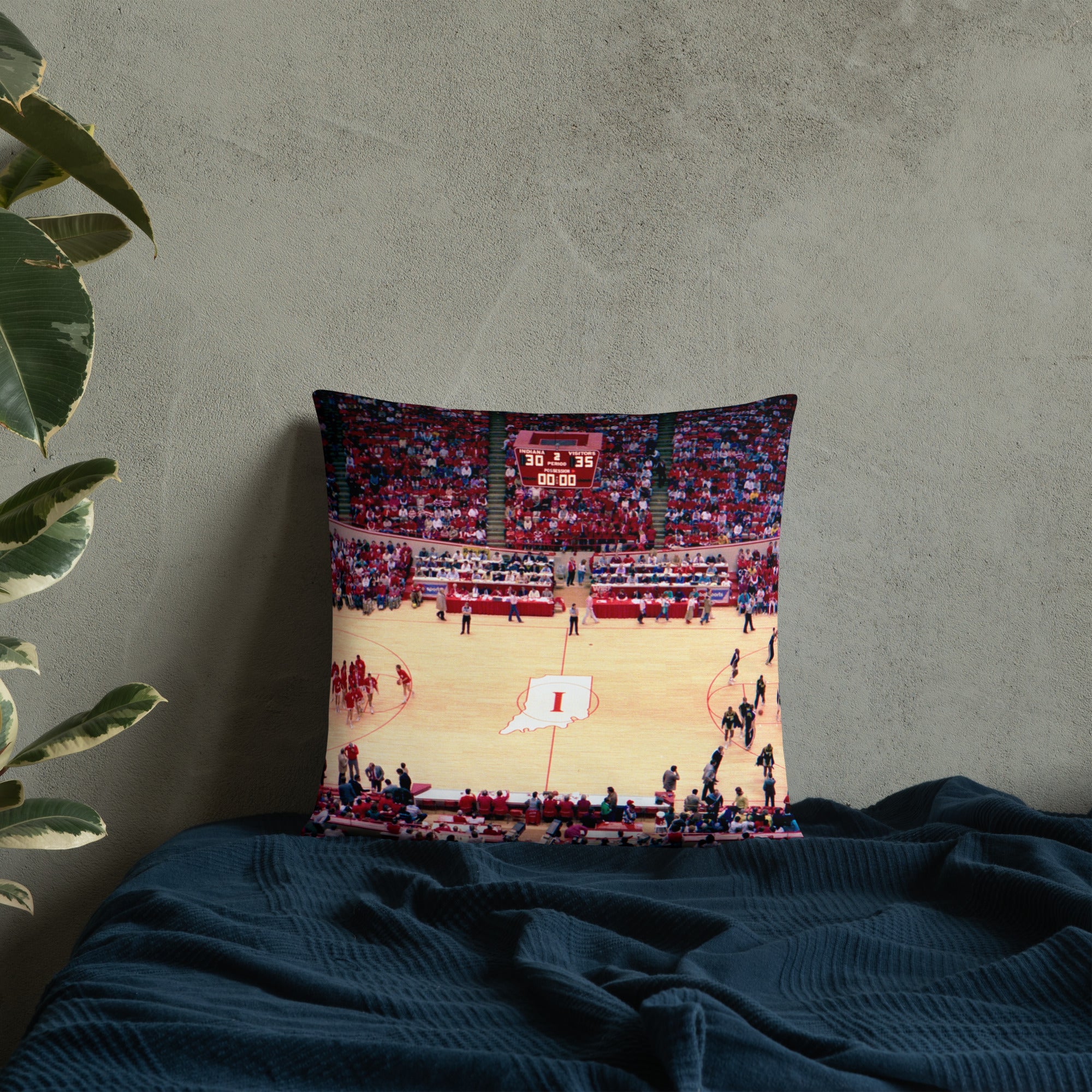 Indiana University Hoosiers Retro Pillow - Stadium Vagabond