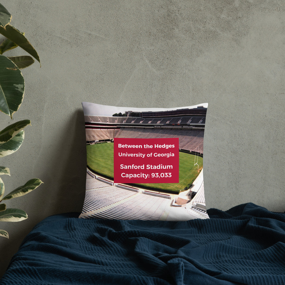 University of Georgia Bulldogs Pillow - Stadium Vagabond