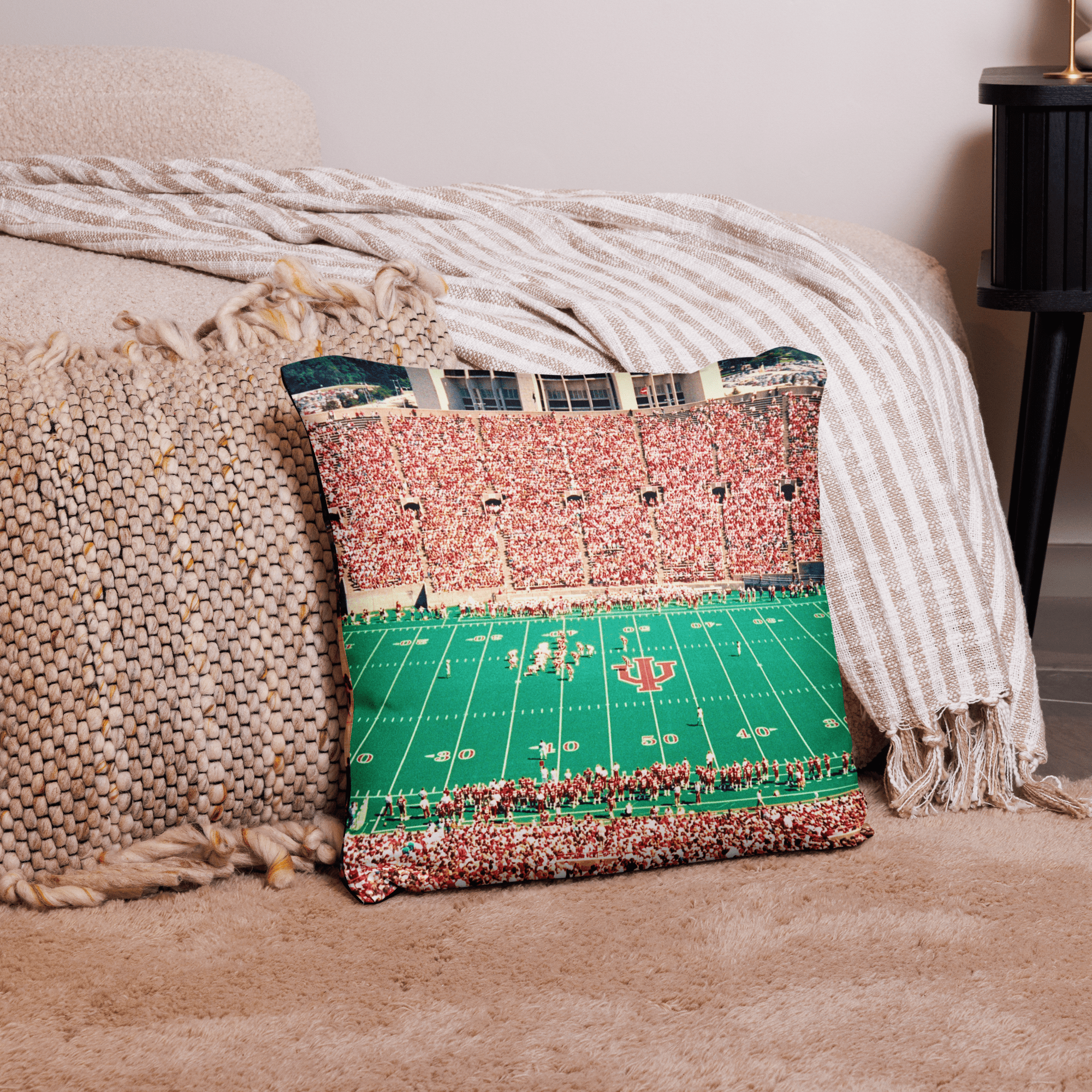 Indiana University Hoosiers Retro Pillow - Stadium Vagabond