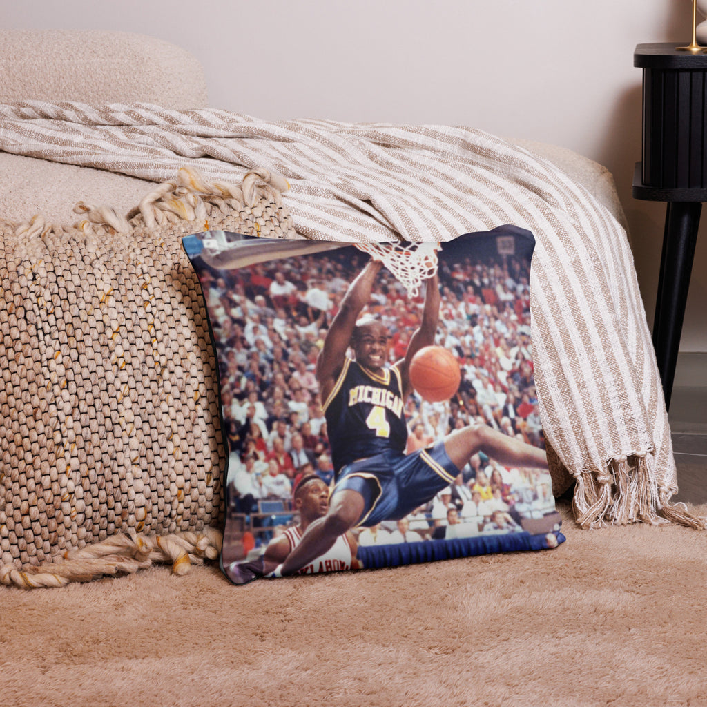 Michigan Wolverines Fab Five Chris Weber Dunk Pillow - Stadium Vagabond