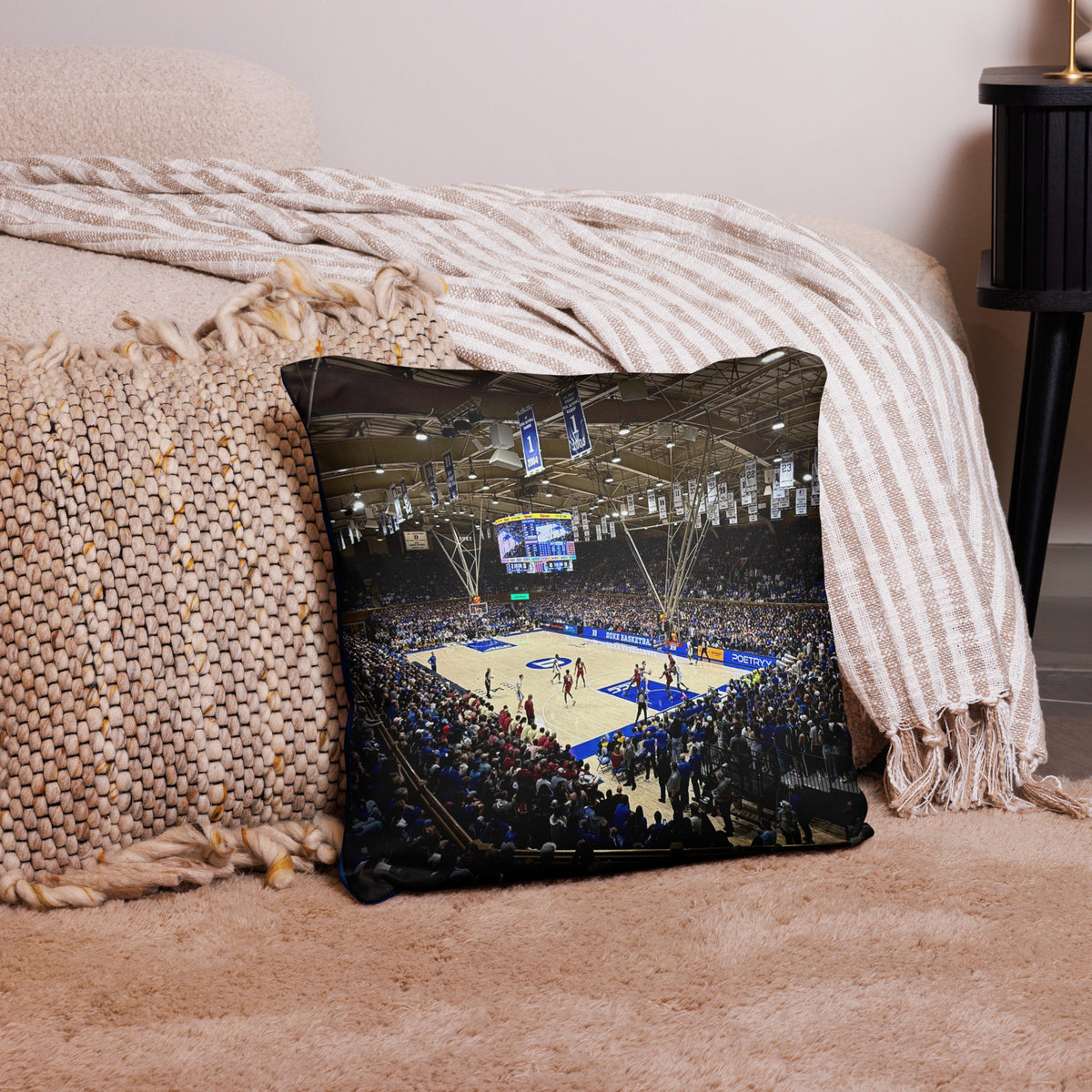 CUSTOMIZABLE Duke Blue Devils Basketball Pillow - Stadium Vagabond