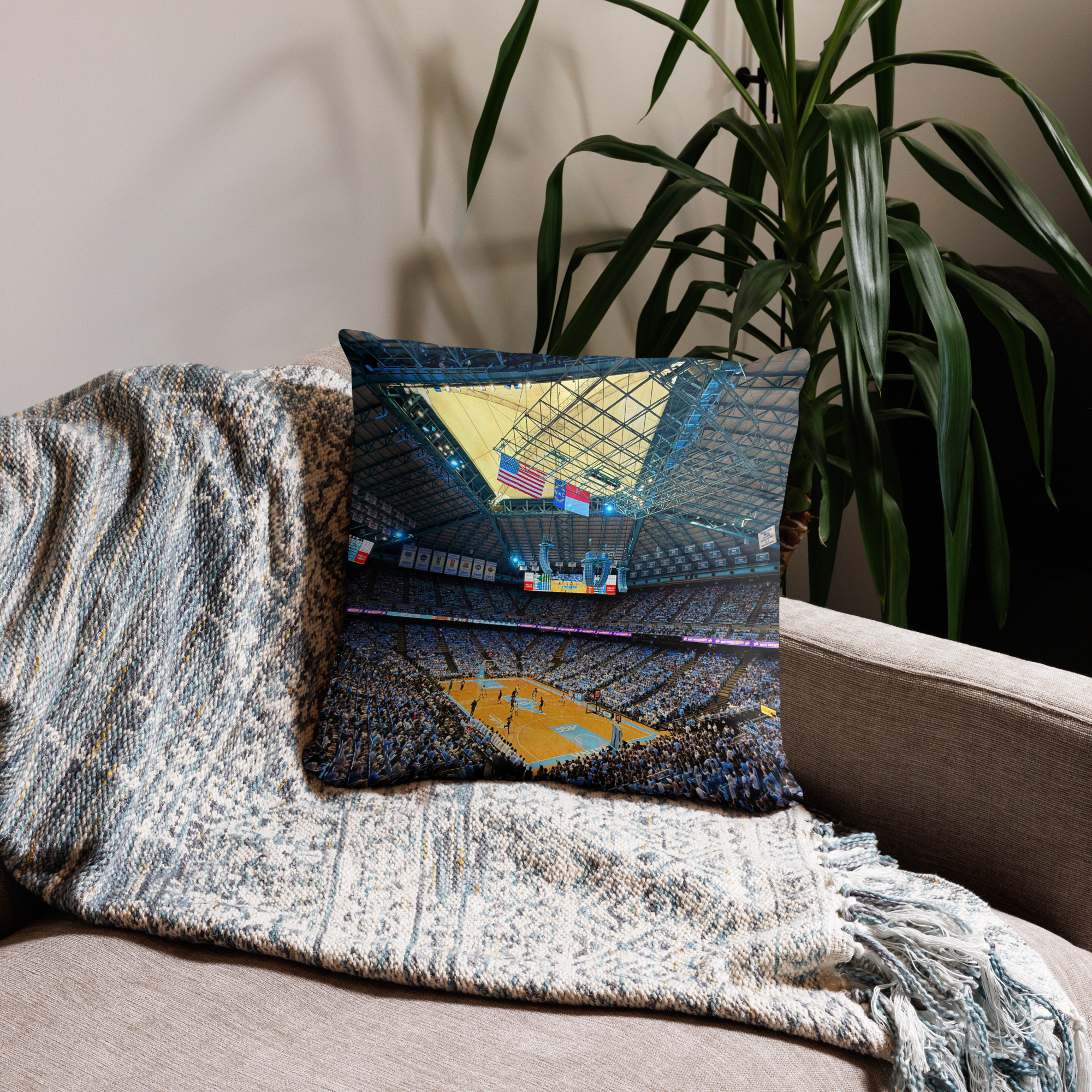 CUSTOMIZABLE UNC Tar Heels Basketball Pillow