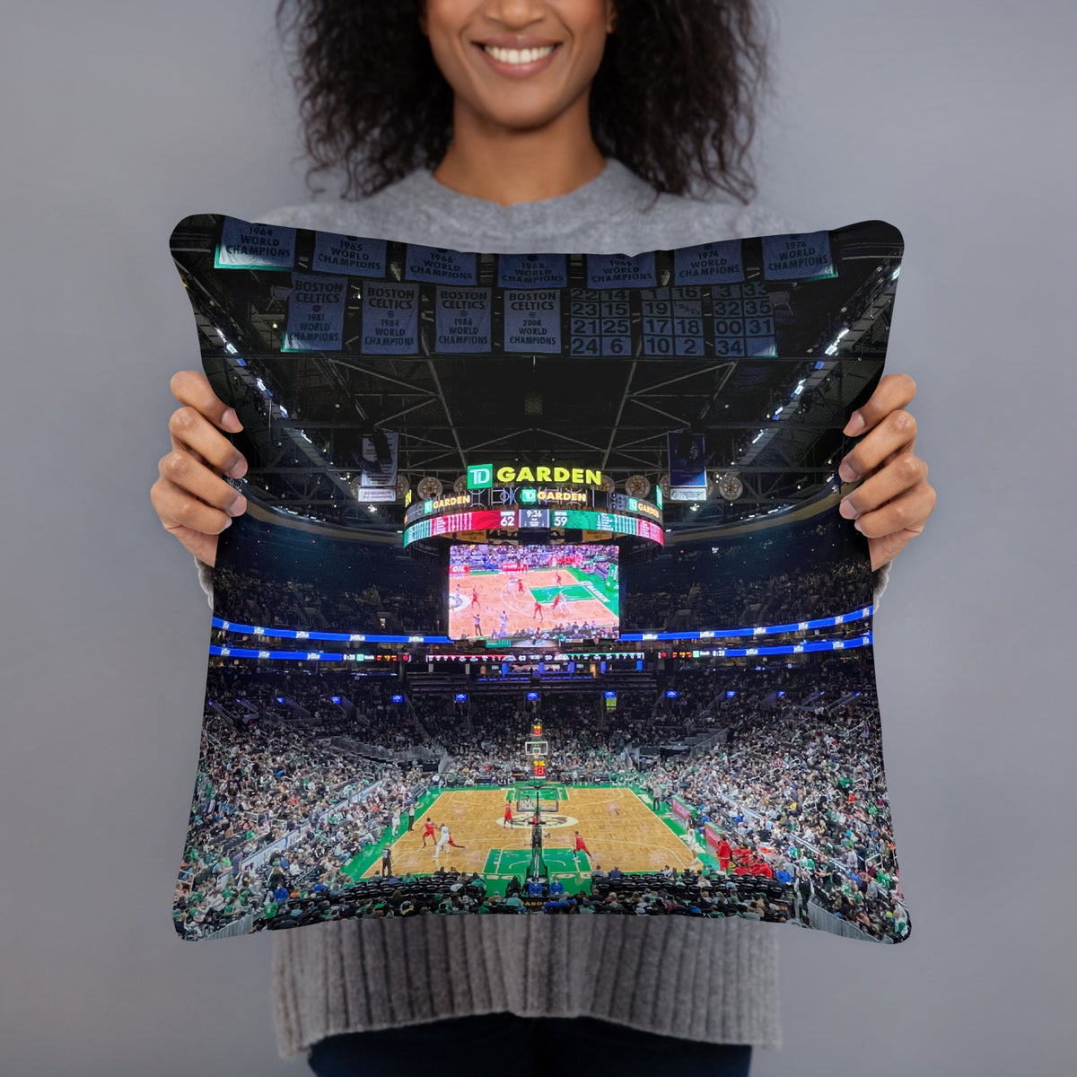 CUSTOMIZABLE Boston Celtics Pillow - Stadium Vagabond