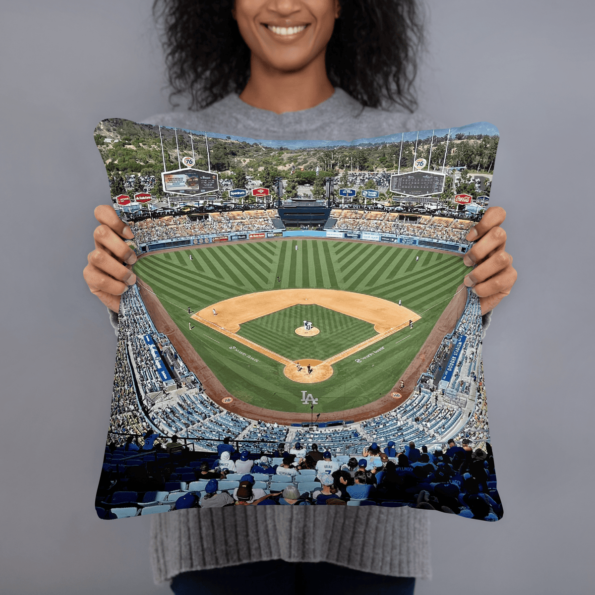 Los Angeles Dodgers Customizable Pillow - Stadium Vagabond