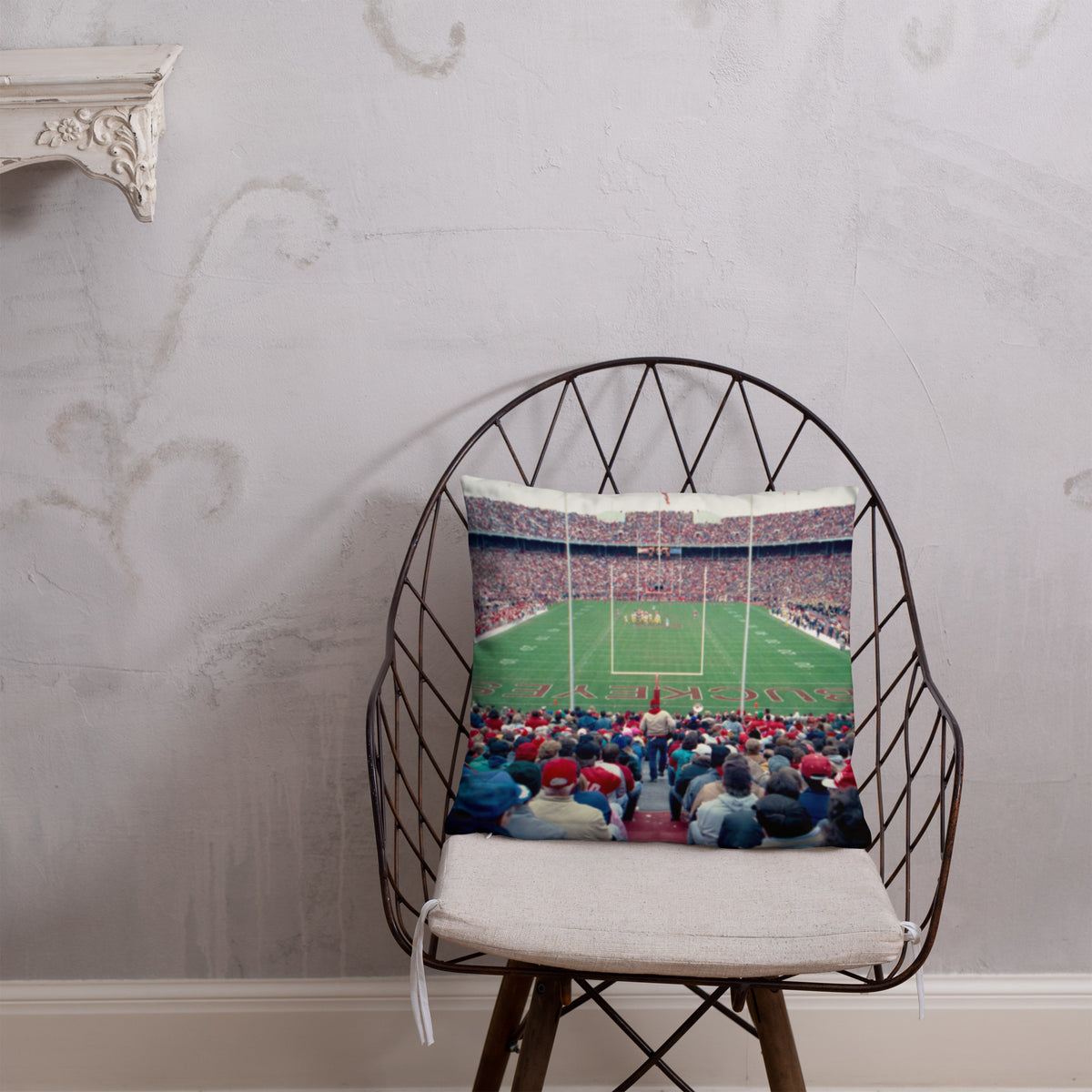 Ohio State Buckeyes "The Horseshoe" Pillow - Stadium Vagabond