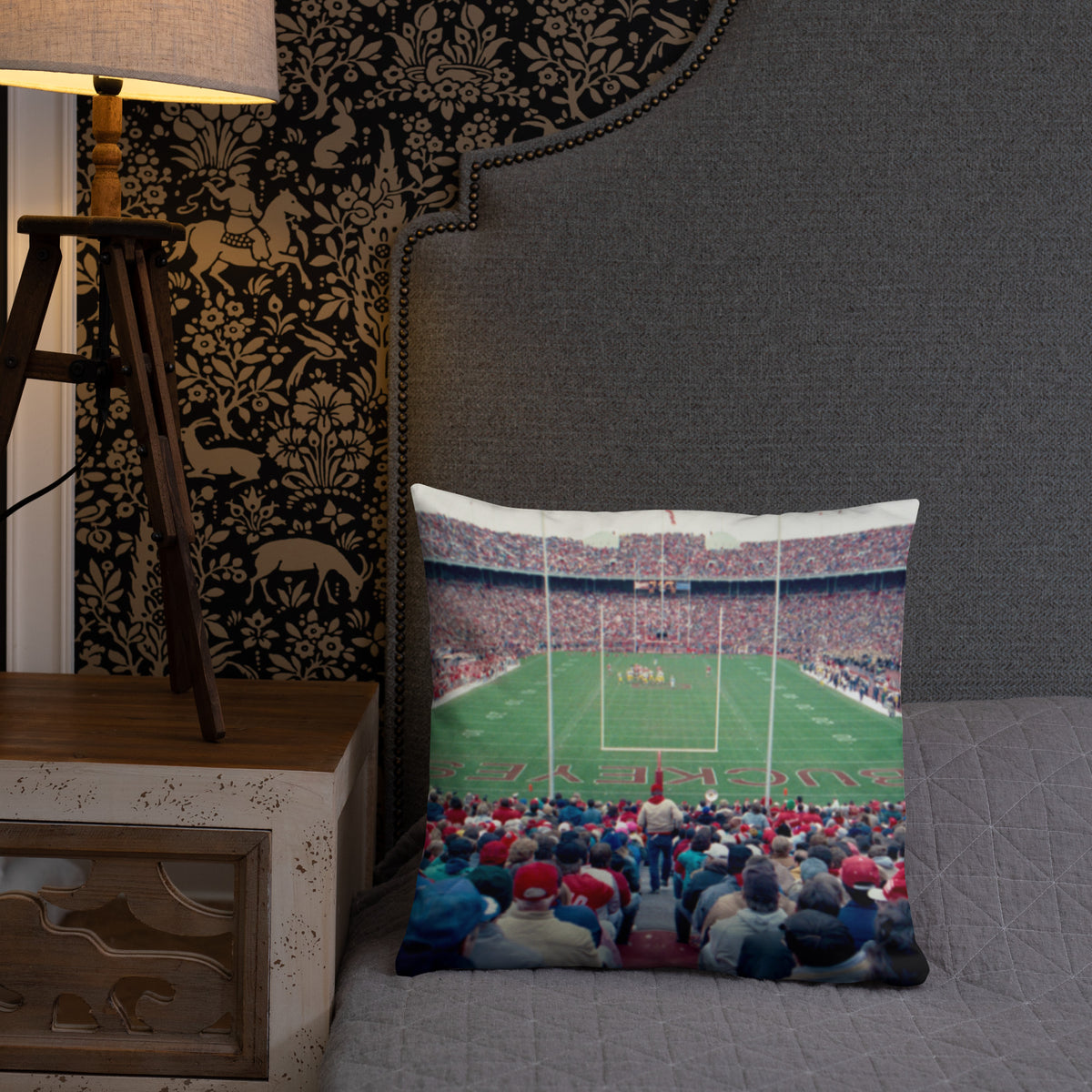 Ohio State Buckeyes "The Horseshoe" Pillow - Stadium Vagabond