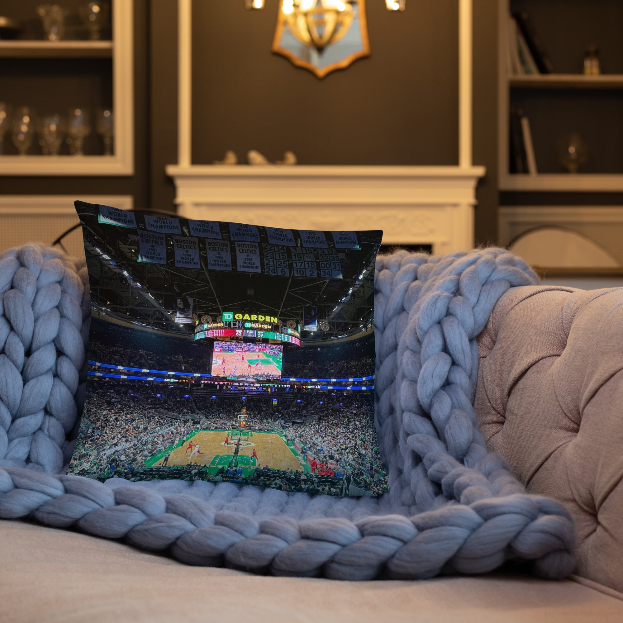 Boston Celtics - From the Parquet to the TD Garden Double - sided Pillow - Stadium Vagabond