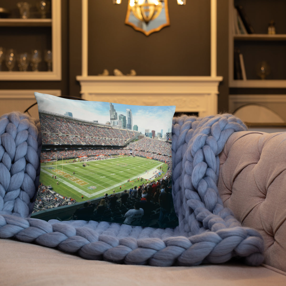 Chicago Bears Pillow - Stadium Vagabond