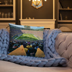 Lambeau Field - Home of the Green Bay Packers Pillow - Stadium Vagabond
