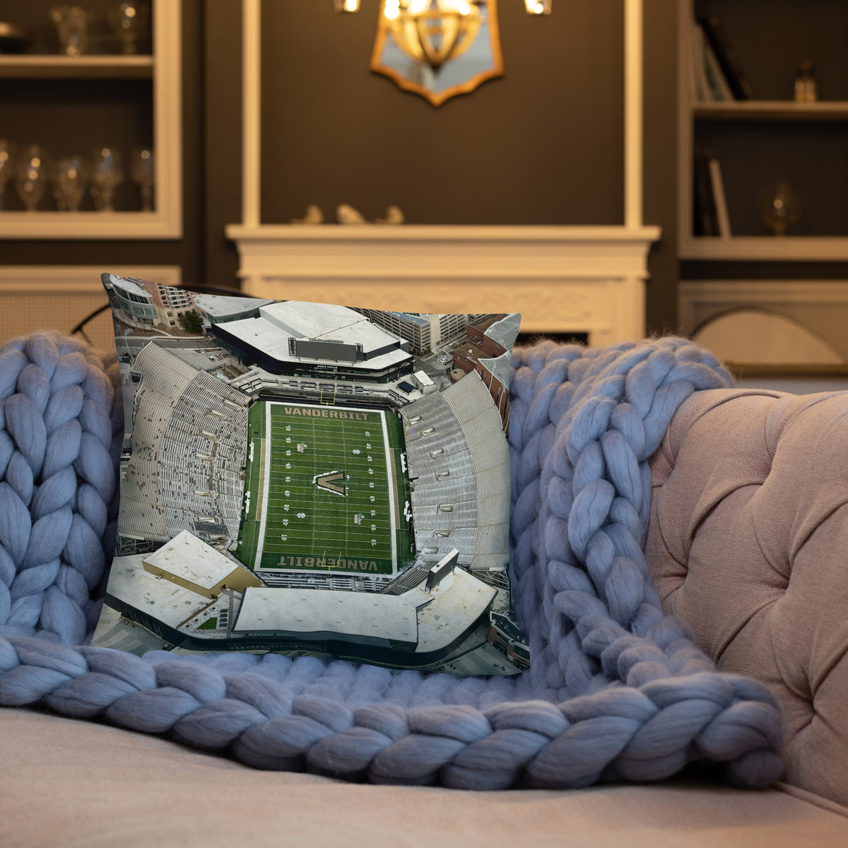 Vanderbilt Football From Above Pillow - Stadium Vagabond