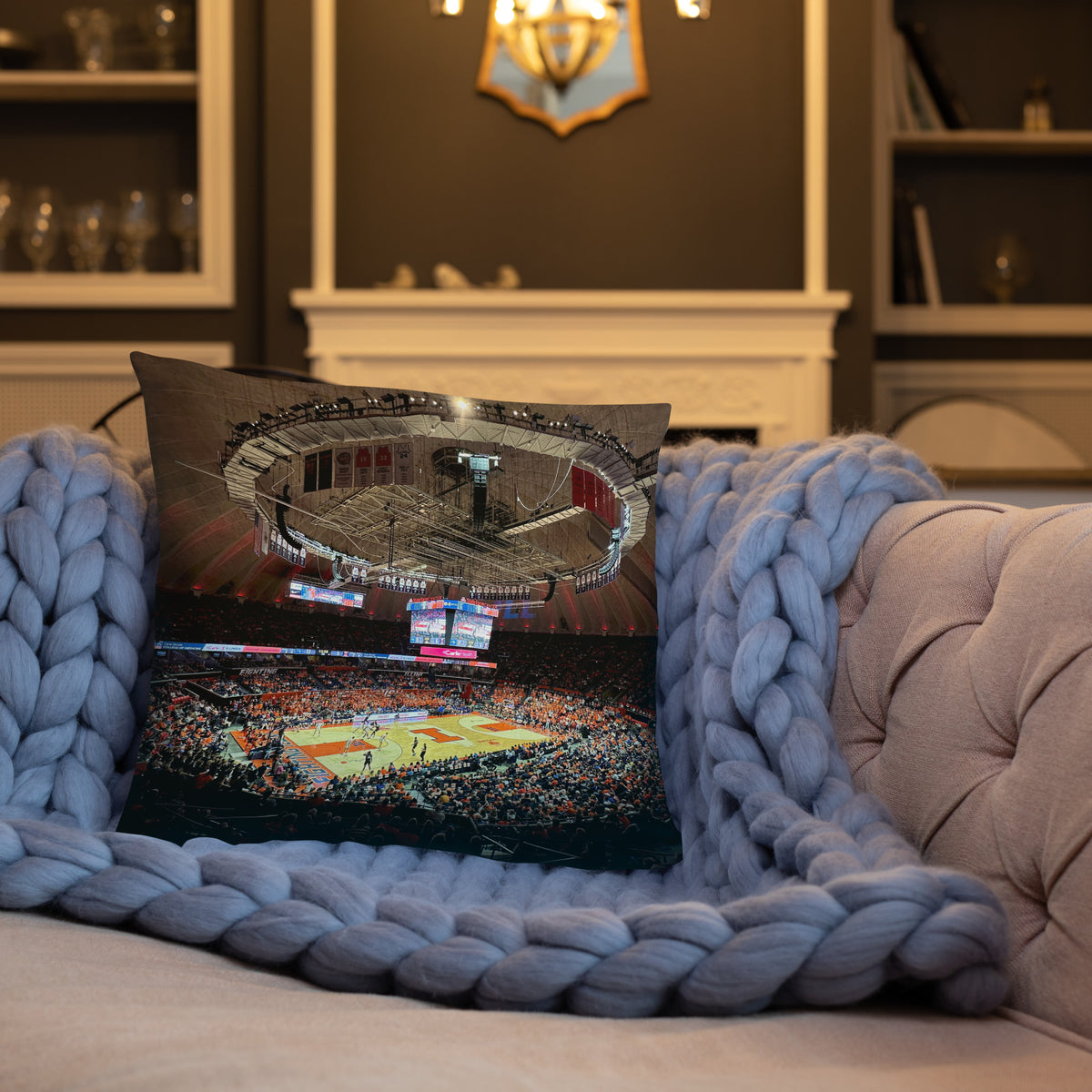 University of Illinois Basketball Pillow - Stadium Vagabond