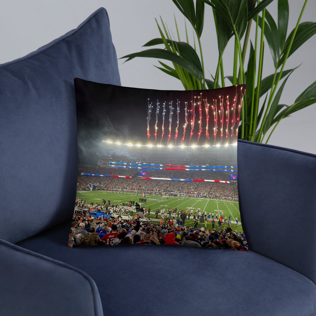 New England Patriots Double - Sided Pillow - Stadium Vagabond