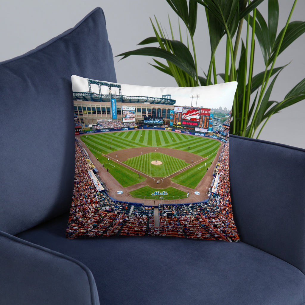 I ❤️ NY - Mets and Jets Pillow - Stadium Vagabond