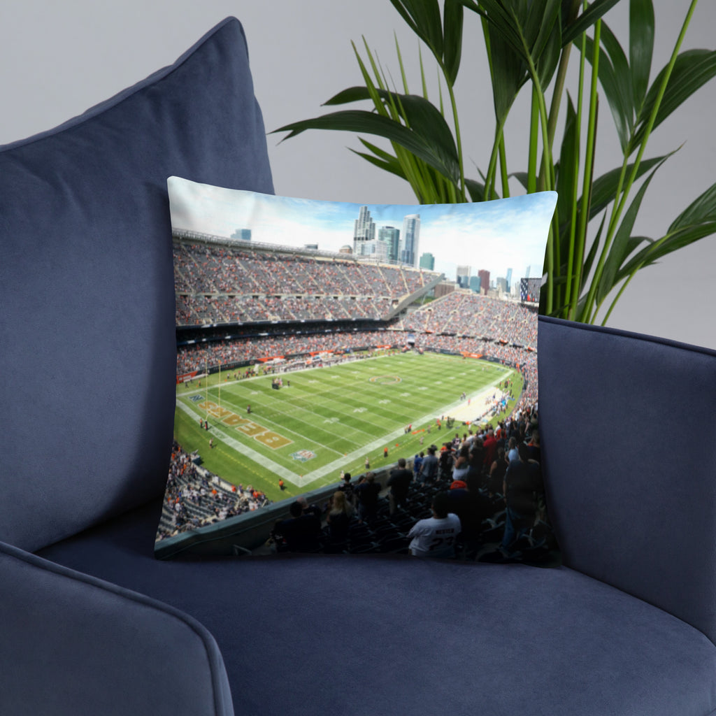 Chicago Bears Pillow - Stadium Vagabond
