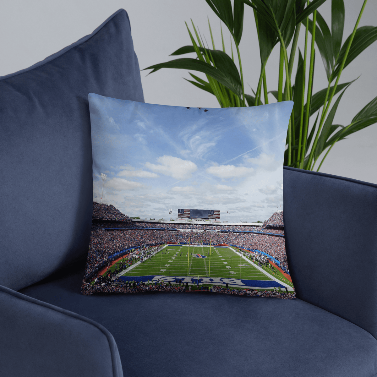 Buffalo Bills Pillow - Saying Goodbye to Highmark Stadium - Stadium Vagabond
