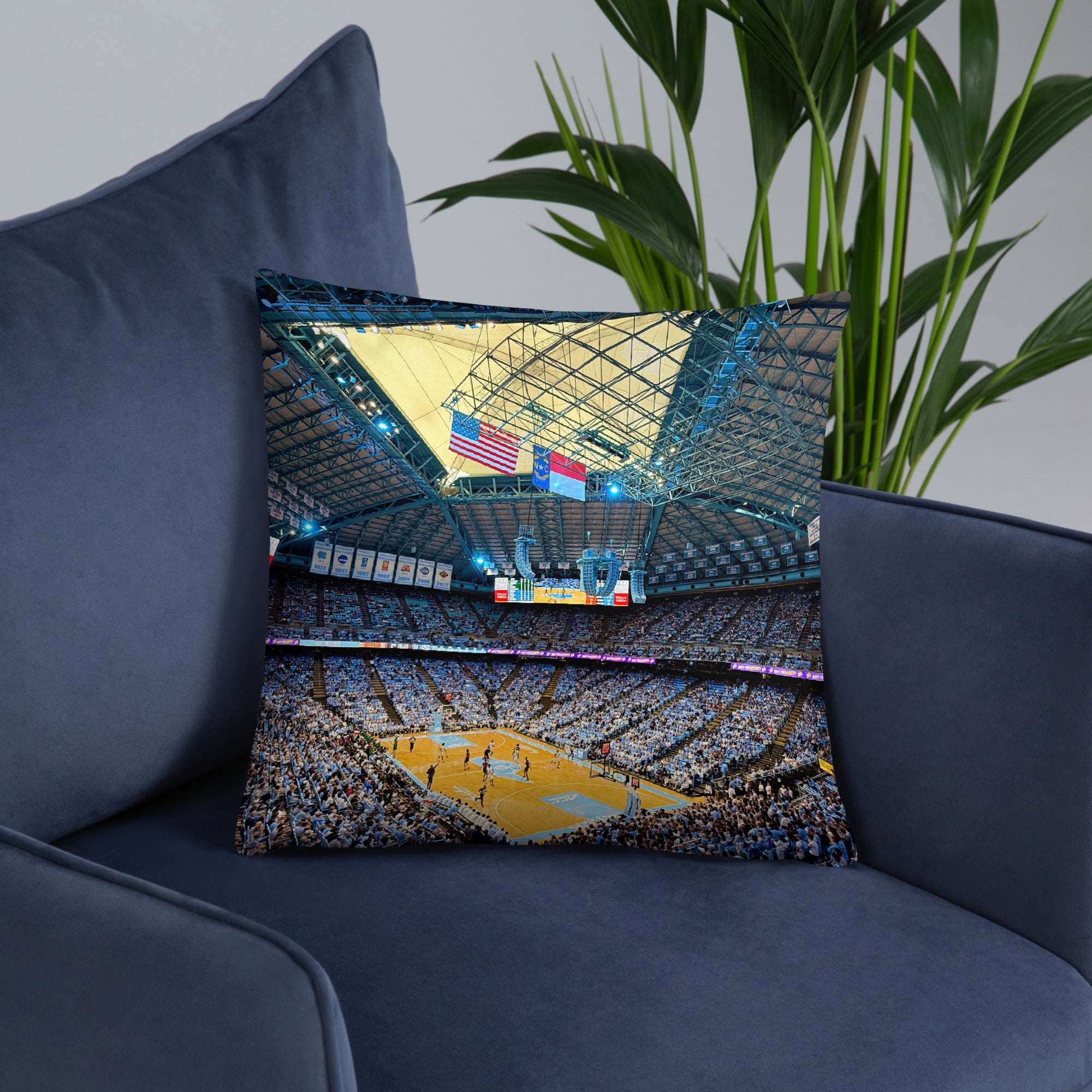 Dean Dome - Home of the UNC - Chapel Hill Tar Heels Pillow - Stadium Vagabond