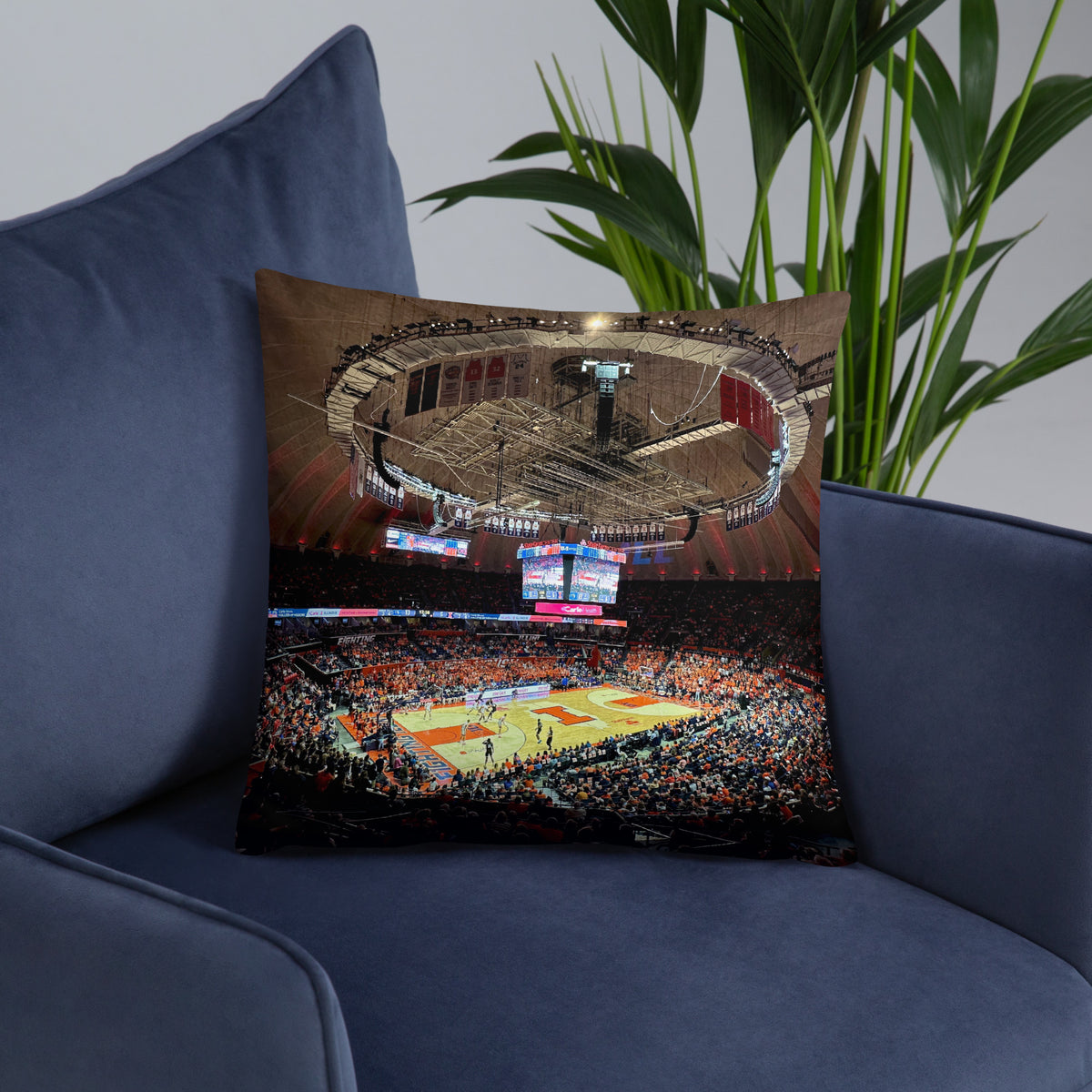University of Illinois Basketball Pillow - Stadium Vagabond
