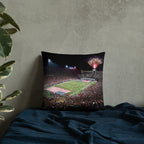LA Memorial Coliseum - Heart of USC Trojans Pillow - Stadium Vagabond