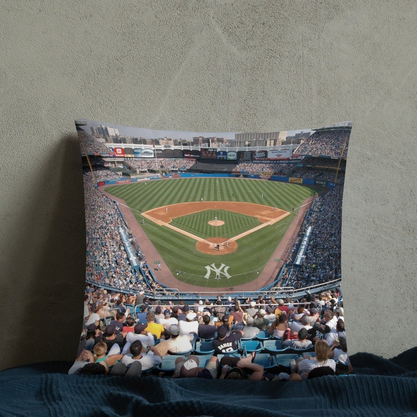 House - Divided Red Sox vs Yankees Pillow - Stadium Vagabond