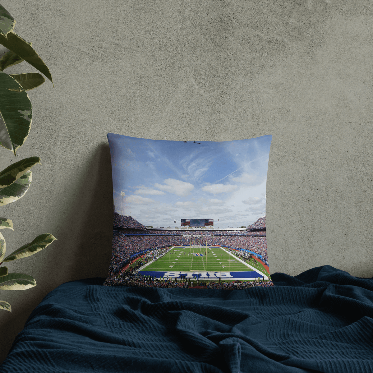 Buffalo Bills Pillow - Saying Goodbye to Highmark Stadium - Stadium Vagabond