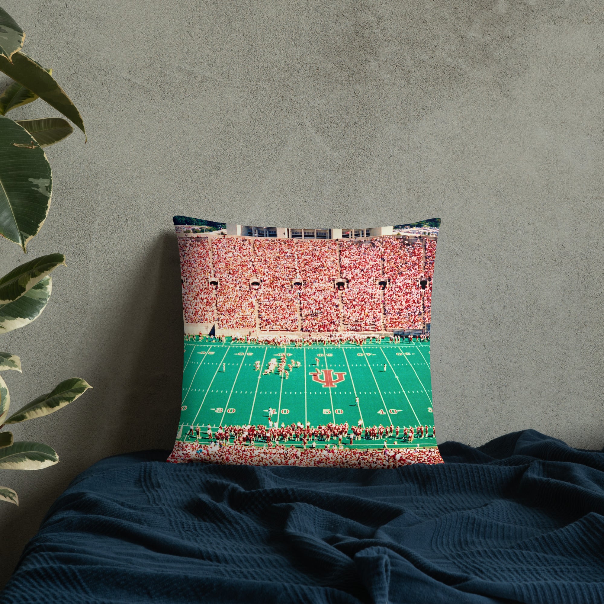 Indiana University Hoosiers Retro Pillow - Stadium Vagabond