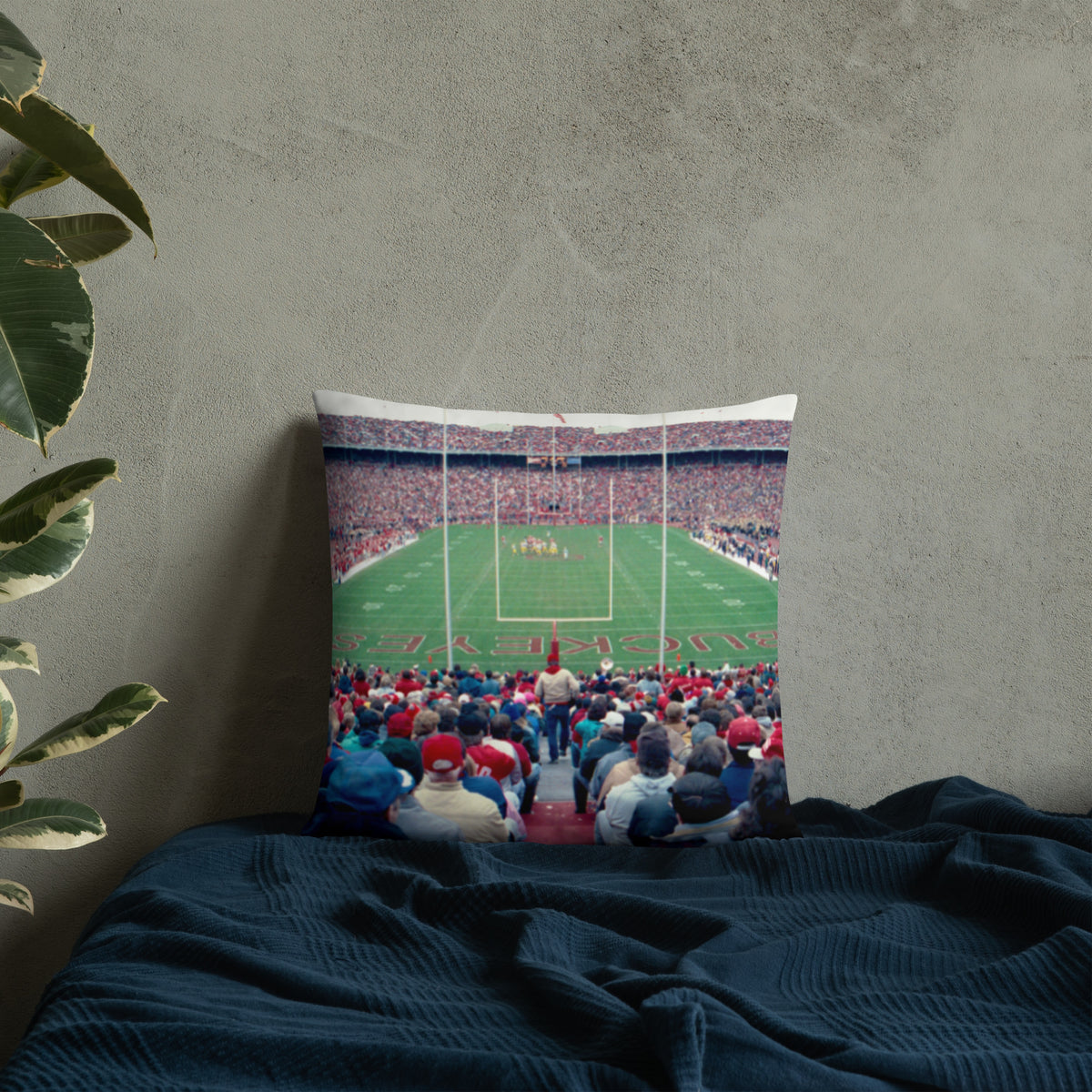 Ohio State Buckeyes "The Horseshoe" Pillow - Stadium Vagabond